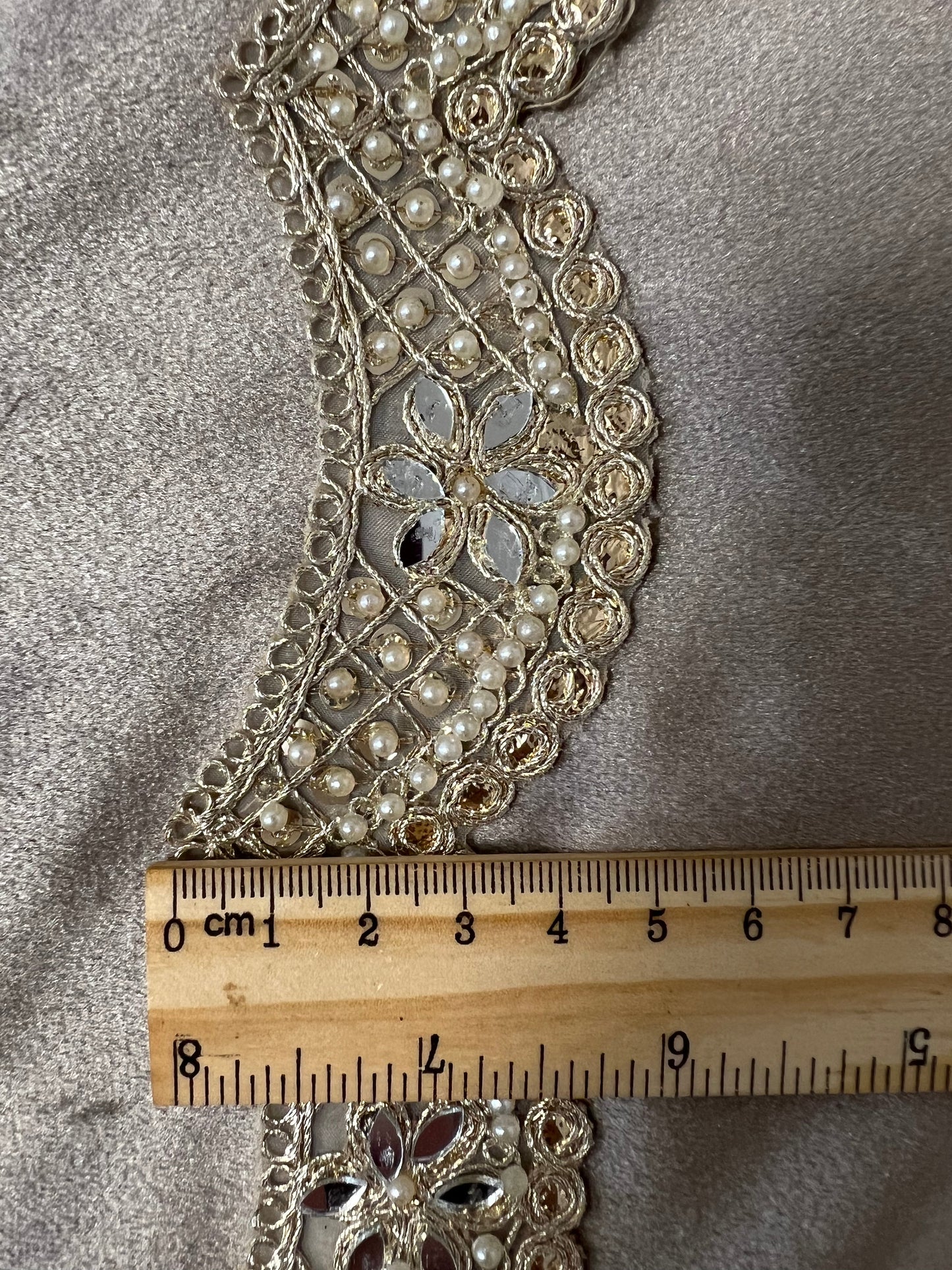 Galon sequin vague doré