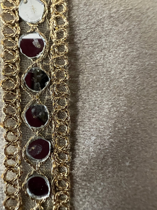 Galon doré fin à miroir