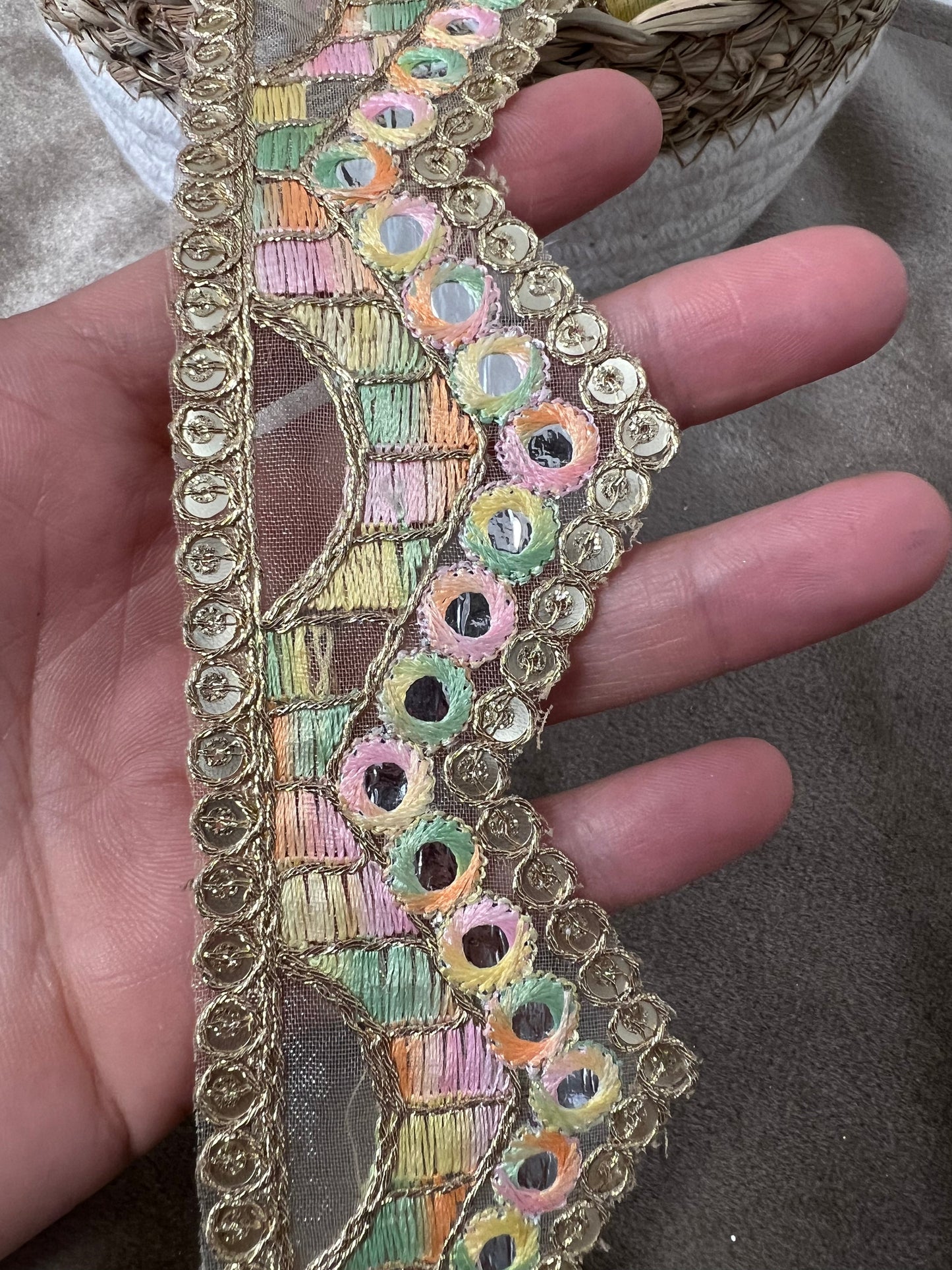 Galon sequin zigzag