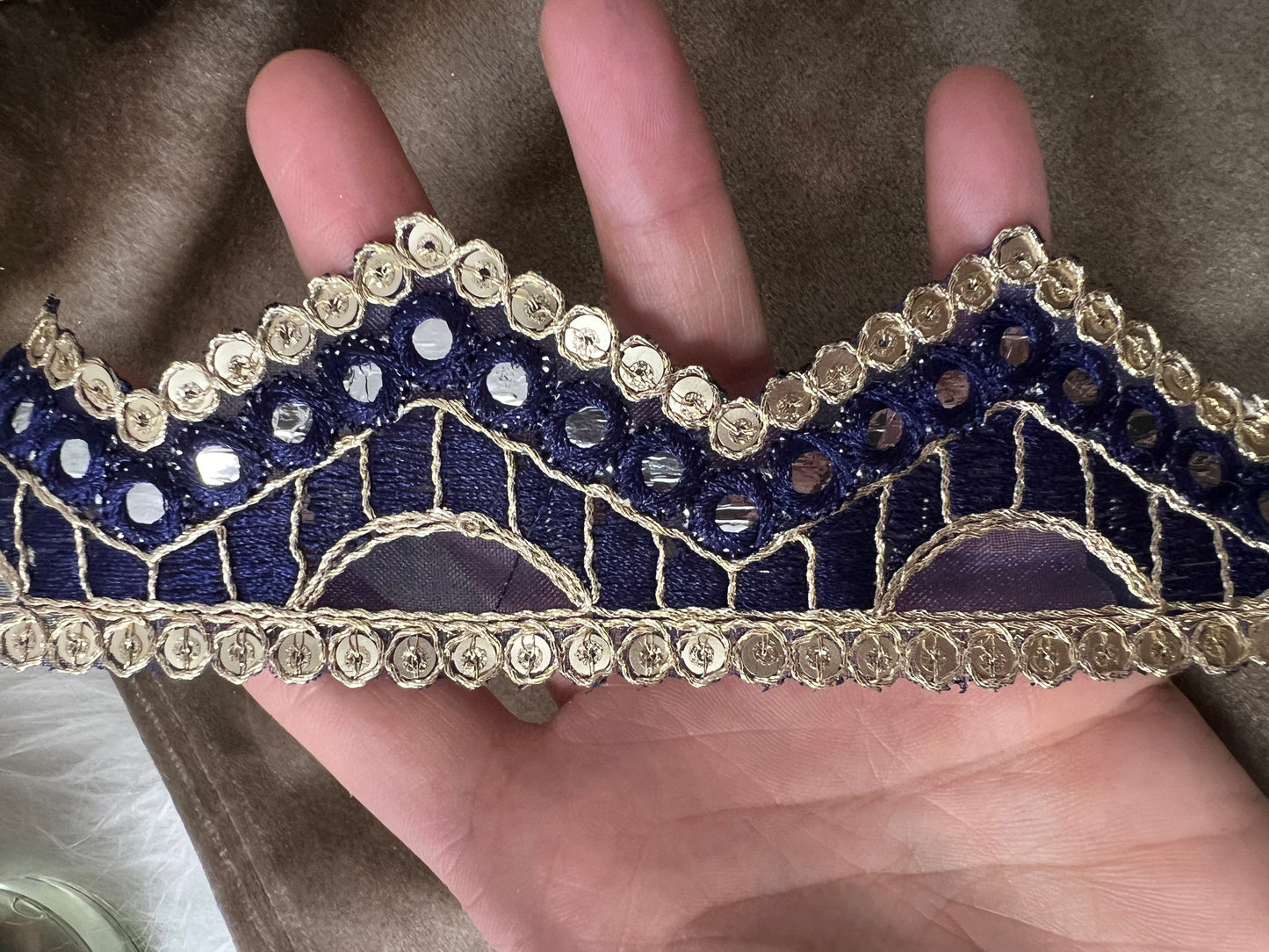 Galon sequin zigzag