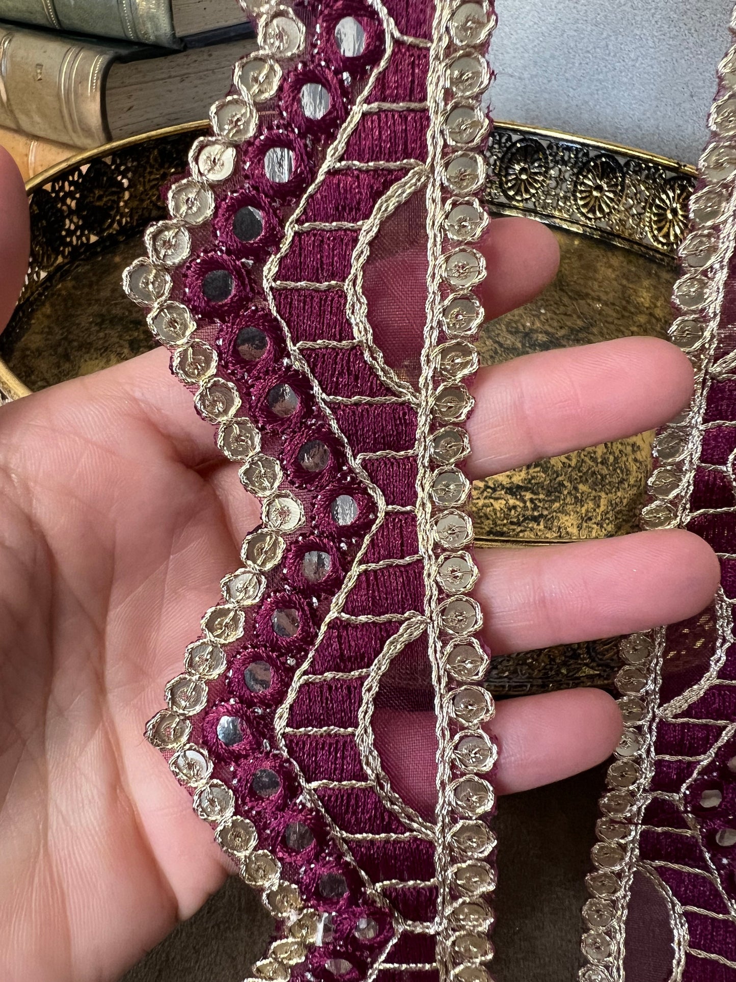 Galon sequin zigzag