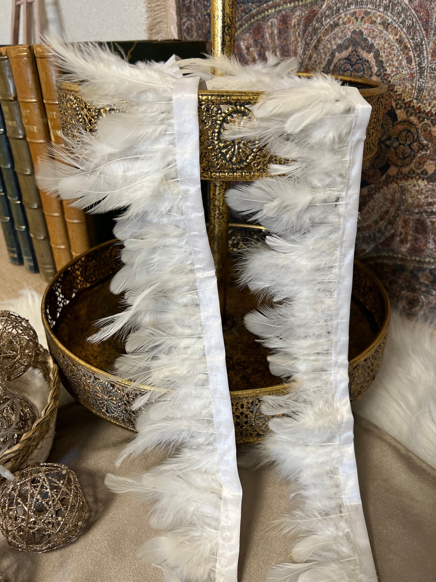 Galon large à plumes