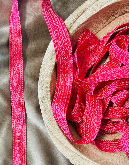 Galon nacré tressé 2 cm – finition brillante couture & customisation – plusieurs coloris – 5 mètres