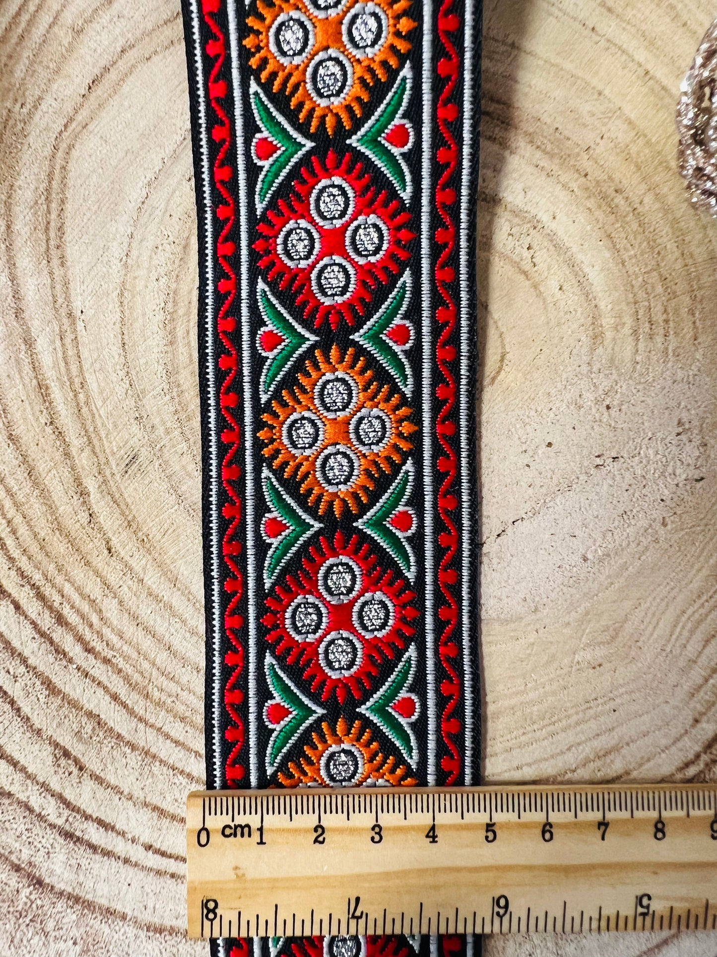 Galon ethnie retro largeur moyenne mosaïques