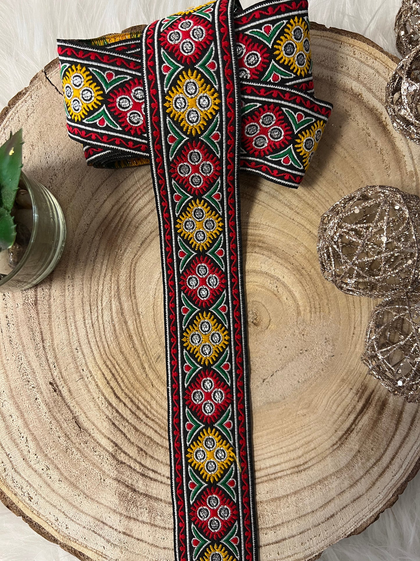 Galon ethnie retro largeur moyenne mosaïques