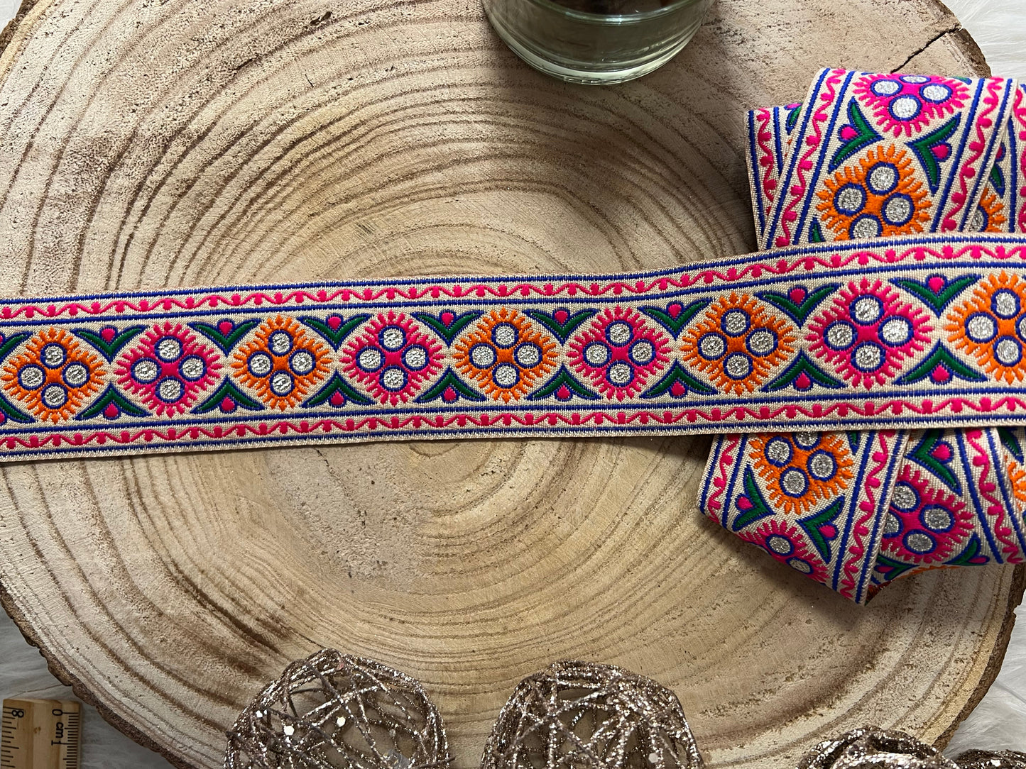 Galon ethnie retro largeur moyenne mosaïques