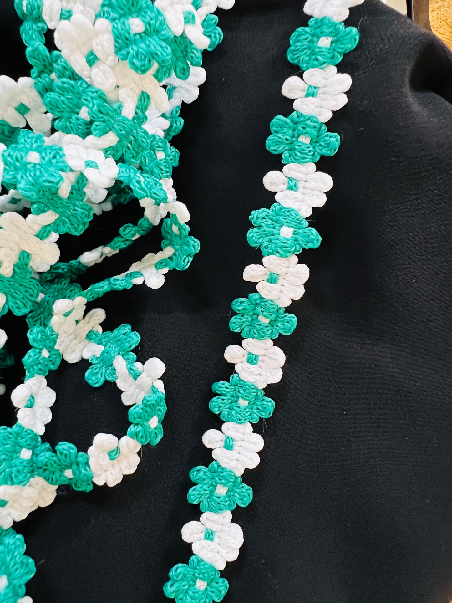 Galon marguerite très fin 4 m – galon fleurs colorées 1 cm – couture et customisation textile