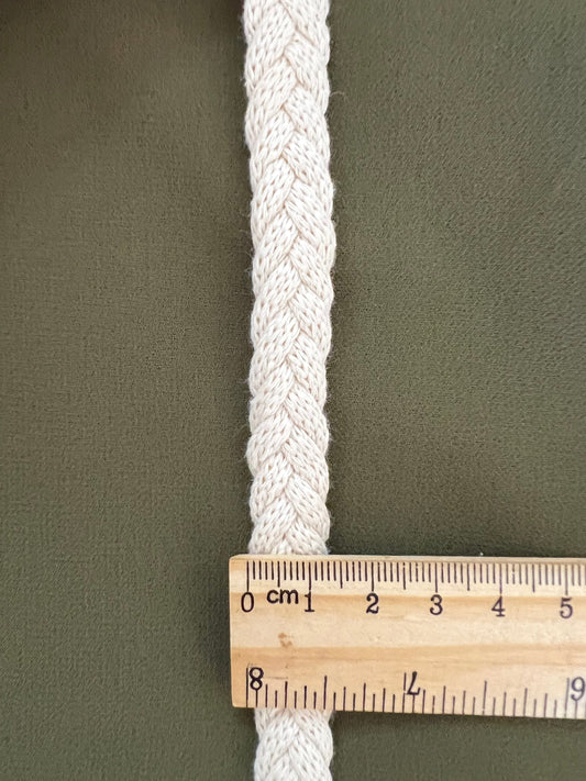 Galon tressé crème