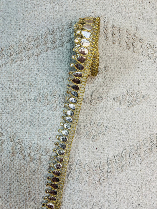 Galon rigide doré uni brillant bowling