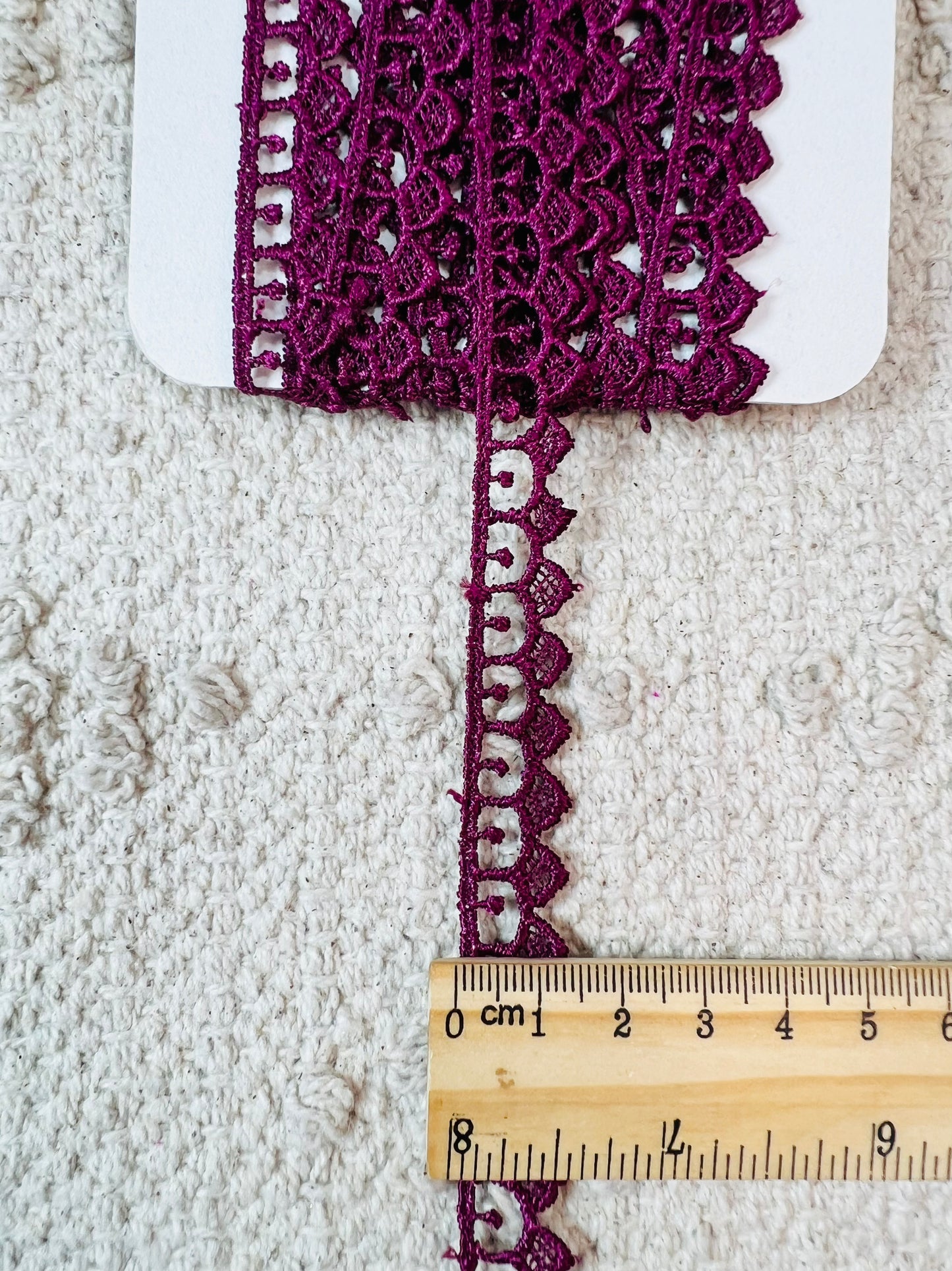 Galon arcade fin en dentelle. 6 coloris.