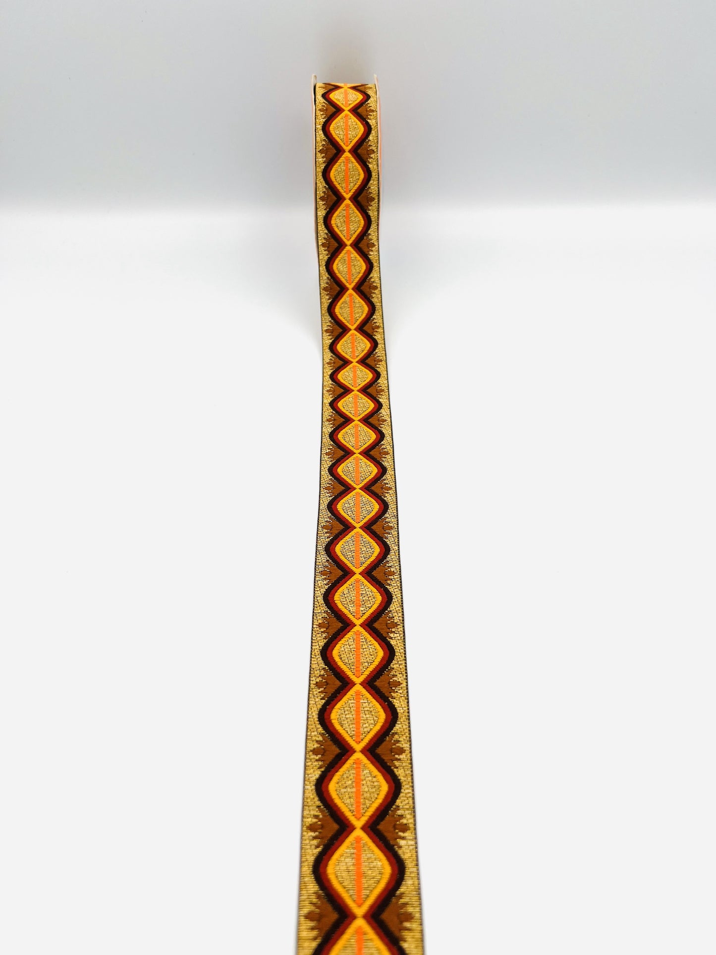 Galon bohème ethnique AZUR – 3,3 cm (8 mètres)