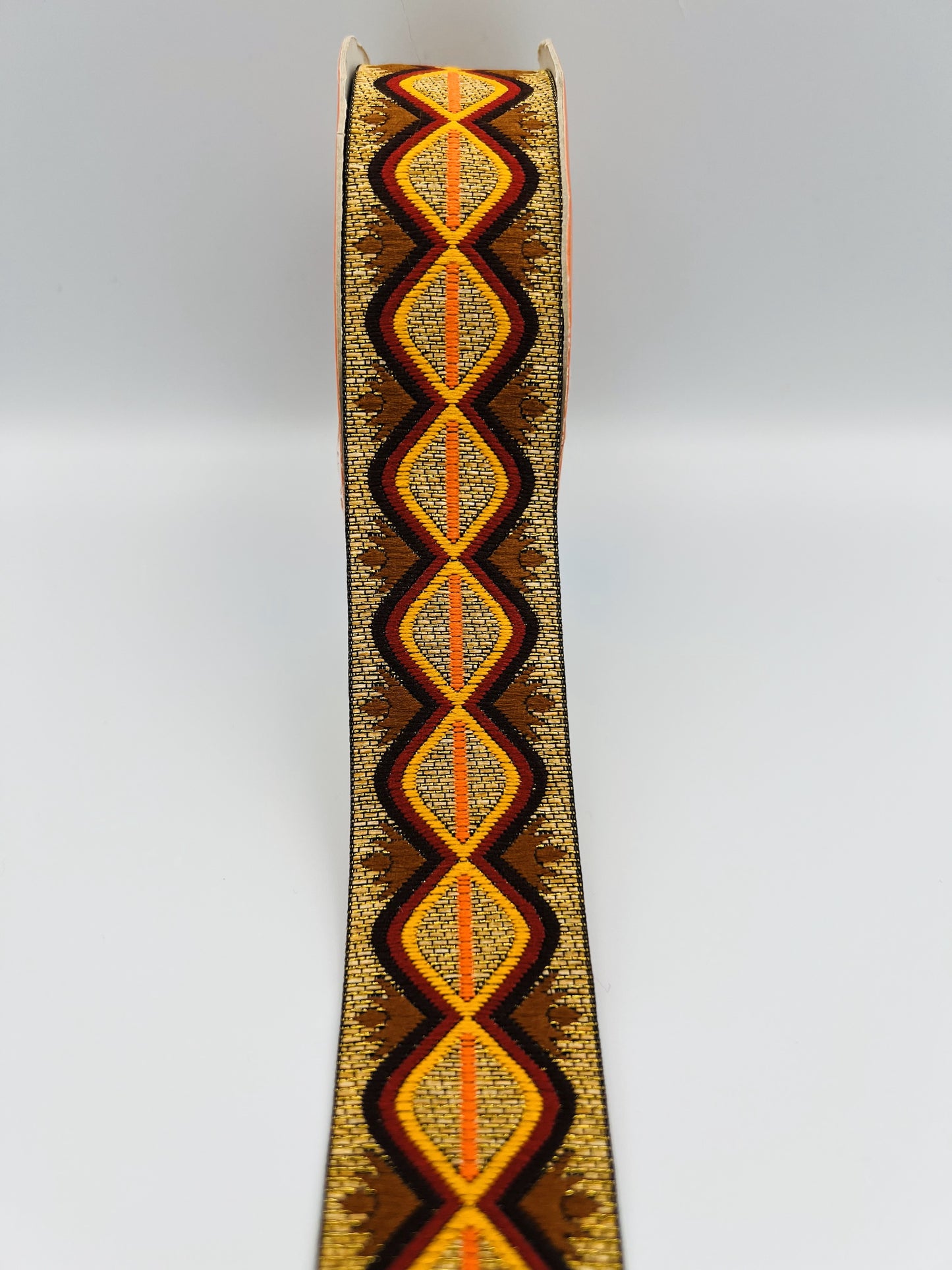 Galon bohème ethnique AZUR – 3,3 cm (8 mètres)