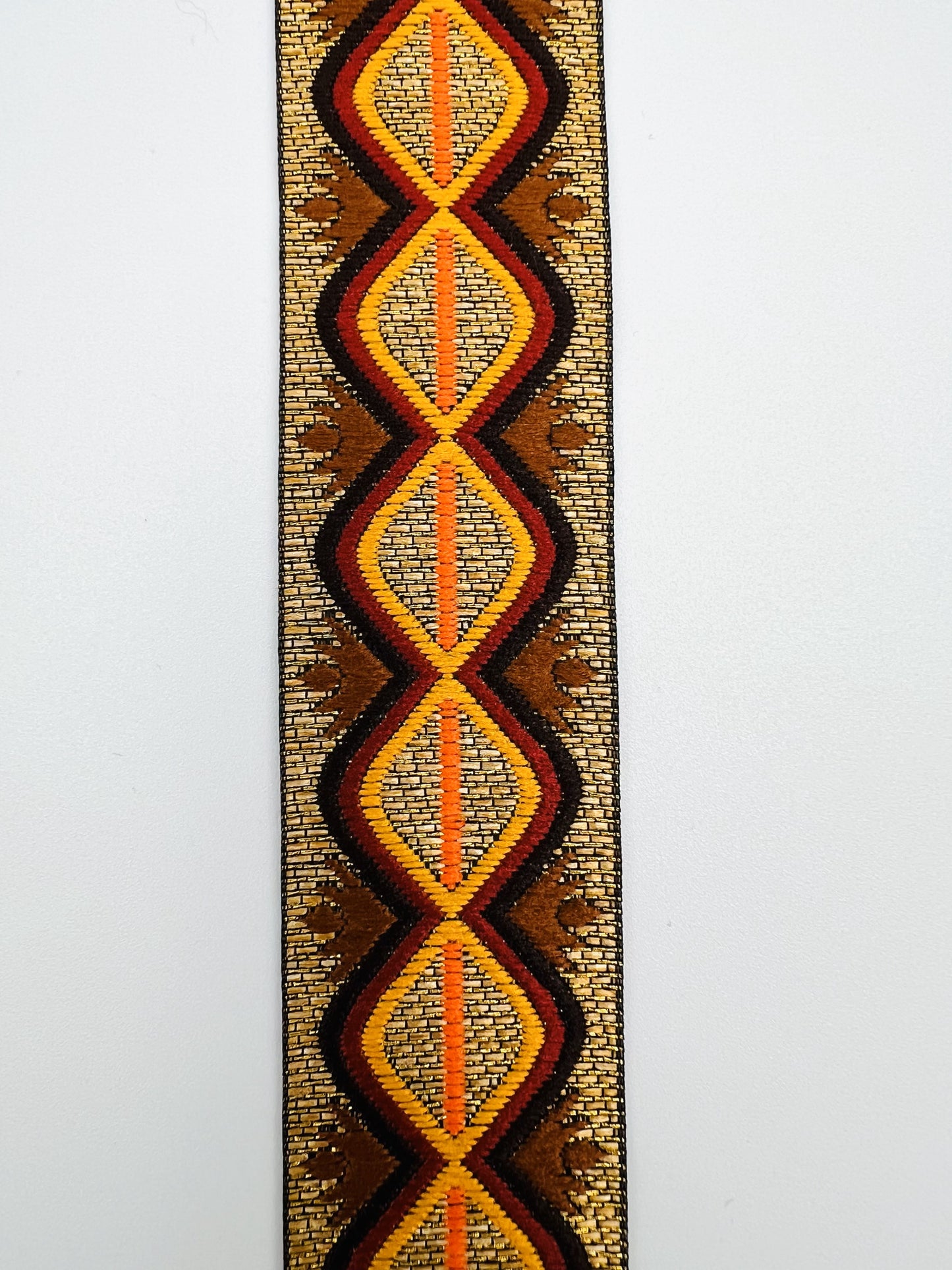 Galon bohème ethnique AZUR – 3,3 cm (8 mètres)