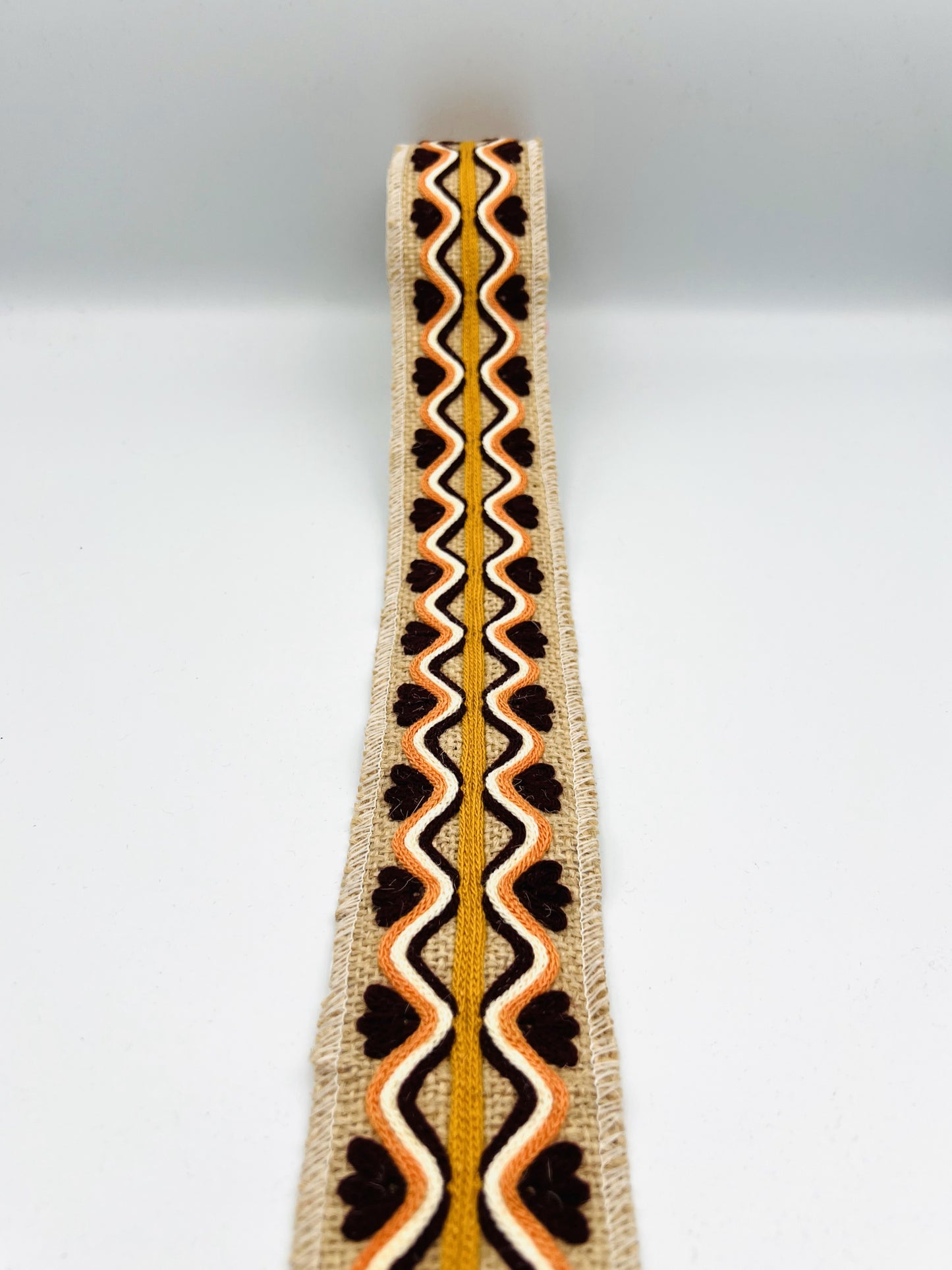 Large galon de couture ethnique ruban bohème UKKAL -3 mètres (+/- 5 cm)