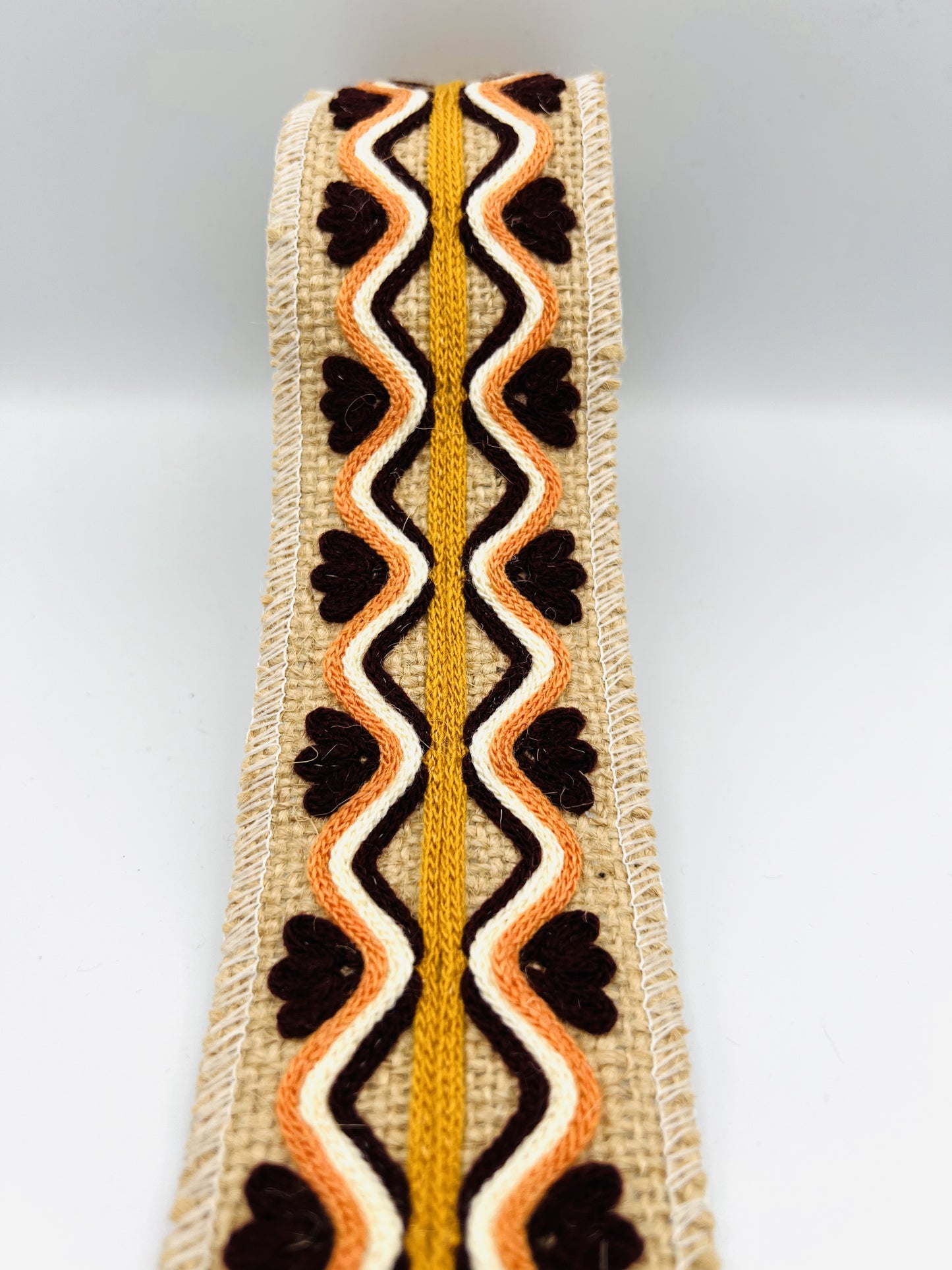Large galon de couture ethnique ruban bohème UKKAL -3 mètres (+/- 5 cm)