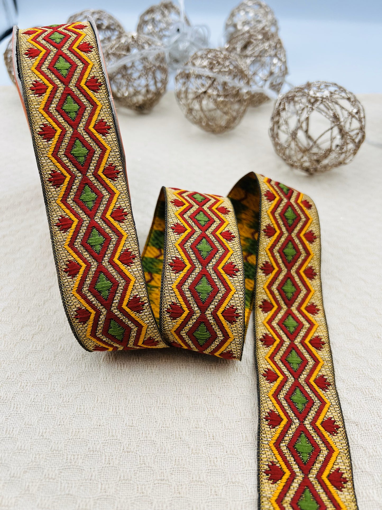 Galon de couture Ruban ethnique bohème AMEZA (4 mètres)
