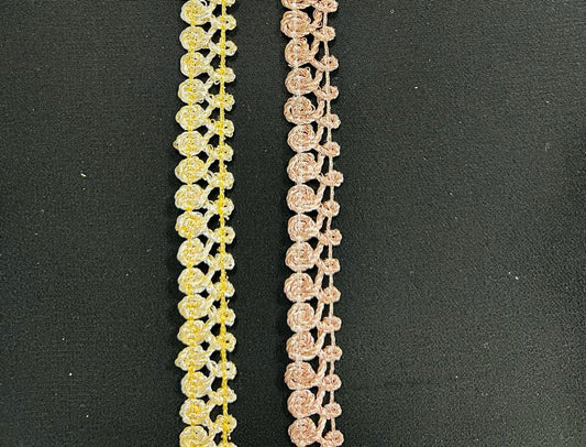 Galon fin et tressé - Différents coloris