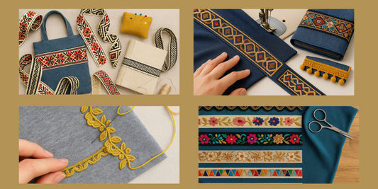 Projet couture week-end : 1 galon, 1 tissu, 1 création facile