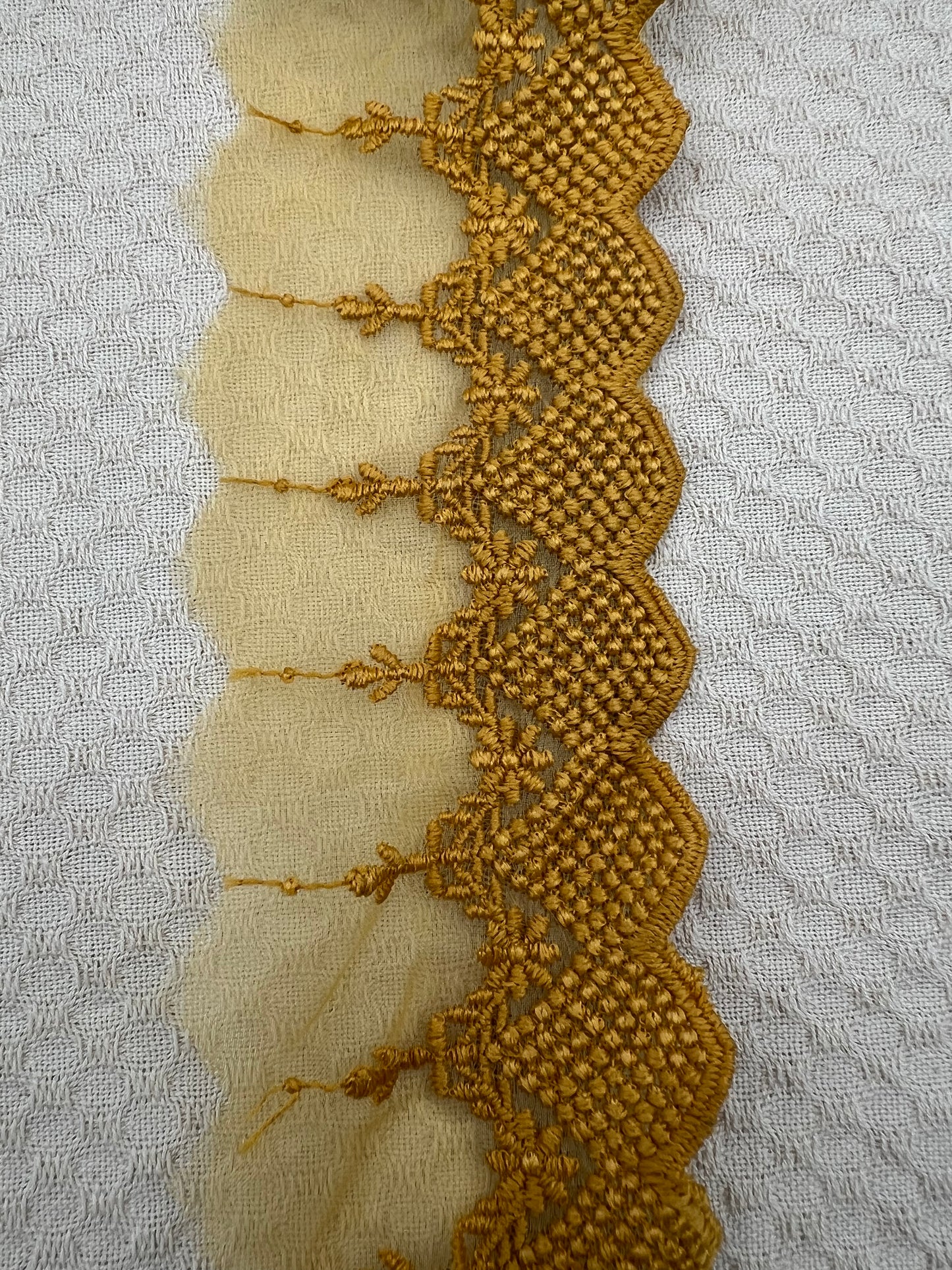 Galon brodé dentelle sur tulle – 3 coloris - 18 mètres