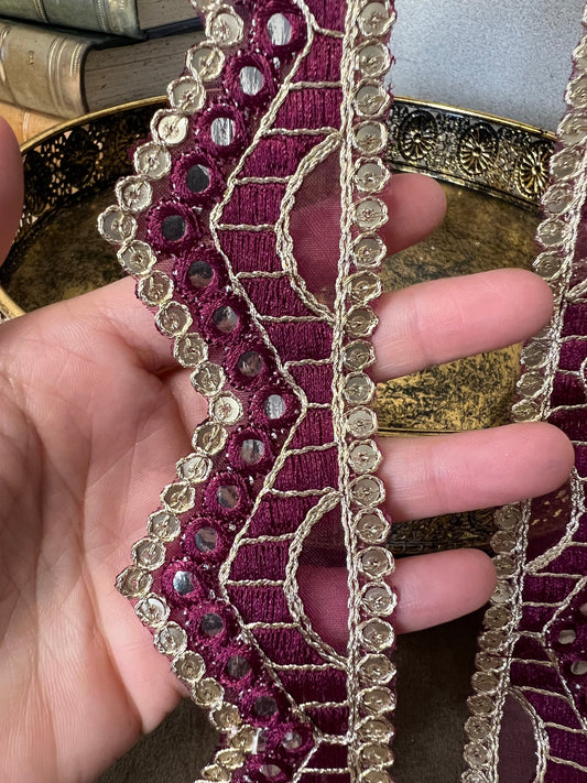 Galon sequin zigzag