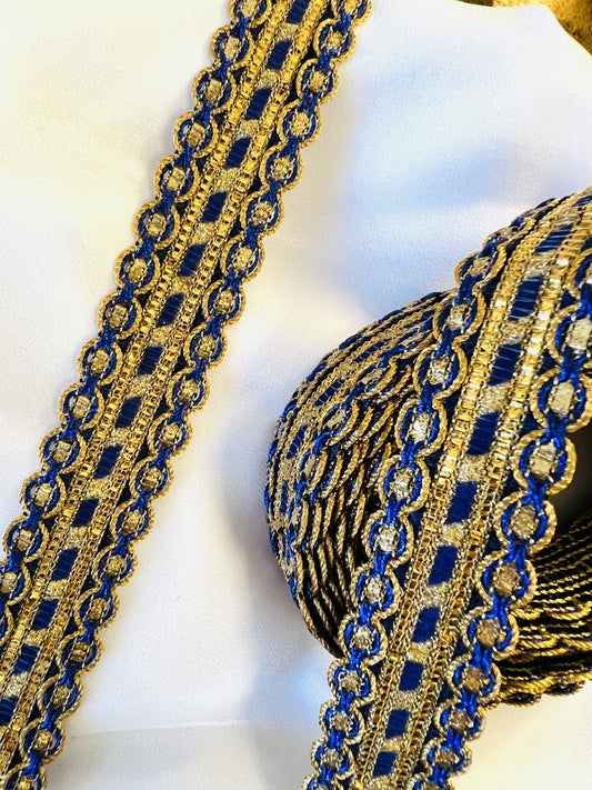 Galon tressé doré pour couture et customisation - 6 couleurs disponibles