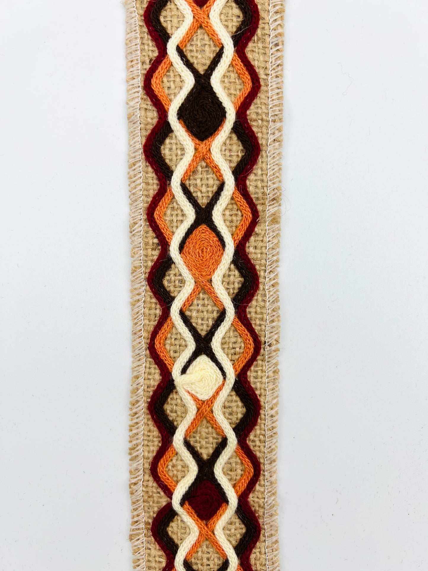 Large galon de couture ethnique ruban bohème AZZUF -3 mètres (+/-  5 cm)