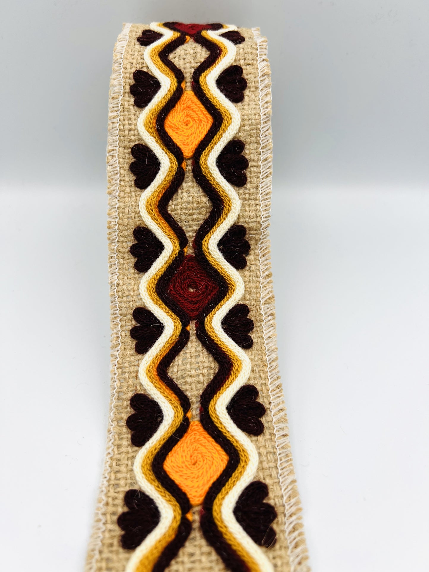 Large galon de couture ethnique ruban bohème AKRAD -3 mètres (+/-  5 cm)