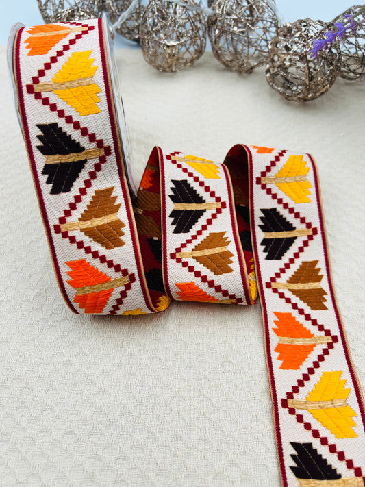 Galon bohème ethnique IZEM – 4,5 cm (8 mètres)