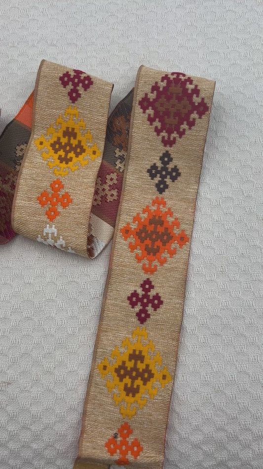 Galon bohème ethnique AMEZYAN – 4,5 cm (8 mètres)